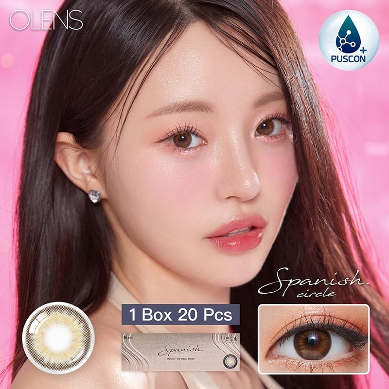 Olens Spanish Circle 1 Day Brown 20 Pack