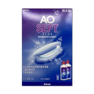 AO SEPT PLUS 隱形眼鏡護理雙氧水護理系統 360mL (2支裝)